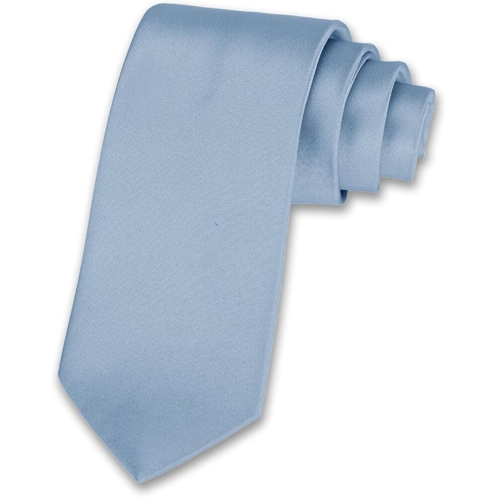 Men's Dusty Blue Solid Color 8 Cm (3.15in) Polyester Formal Neck Ties